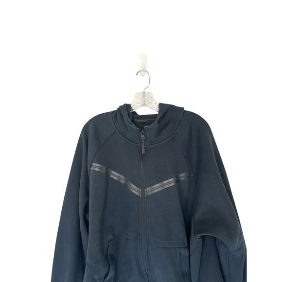 Nike Plus Women's Black Windrunner Full Zip Tech Fleece Jacket Hoodie Size 2X - Picture 4 of 12